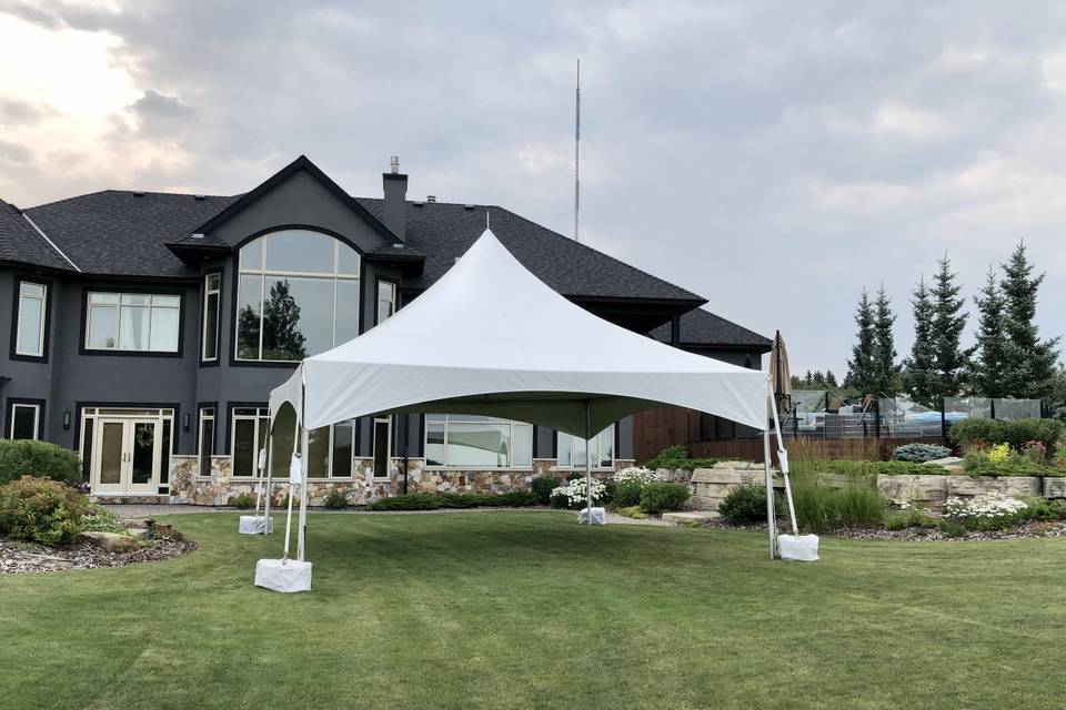 20x20 weighted marquee tent