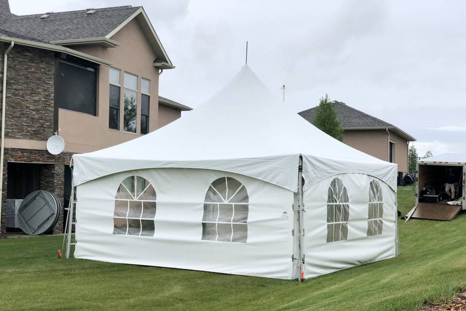 20x20 walled marquee tent