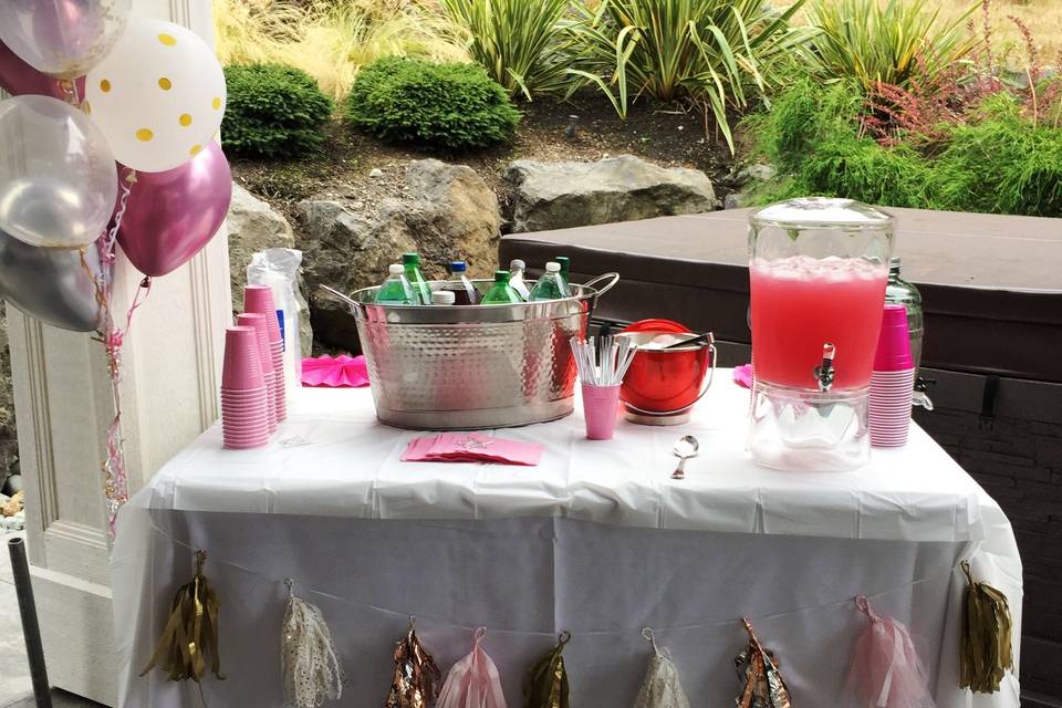 Sweet 16 Mocktail bar