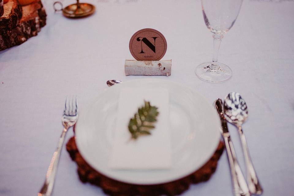 Wedding Table Setting Event