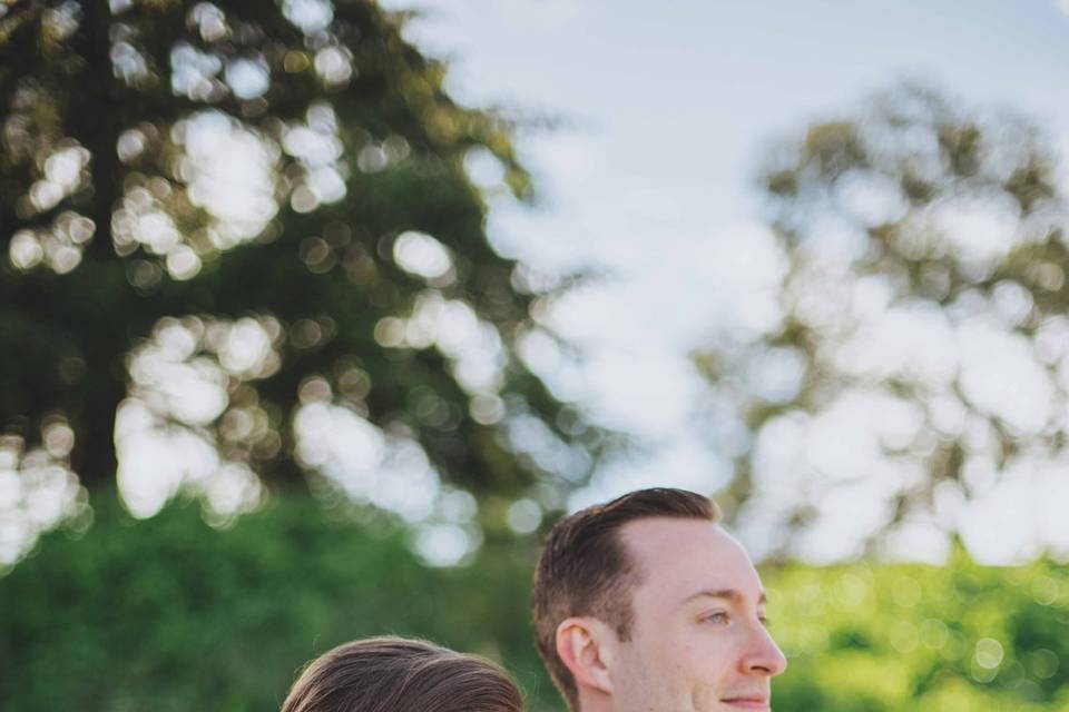 Bride and groom portrait