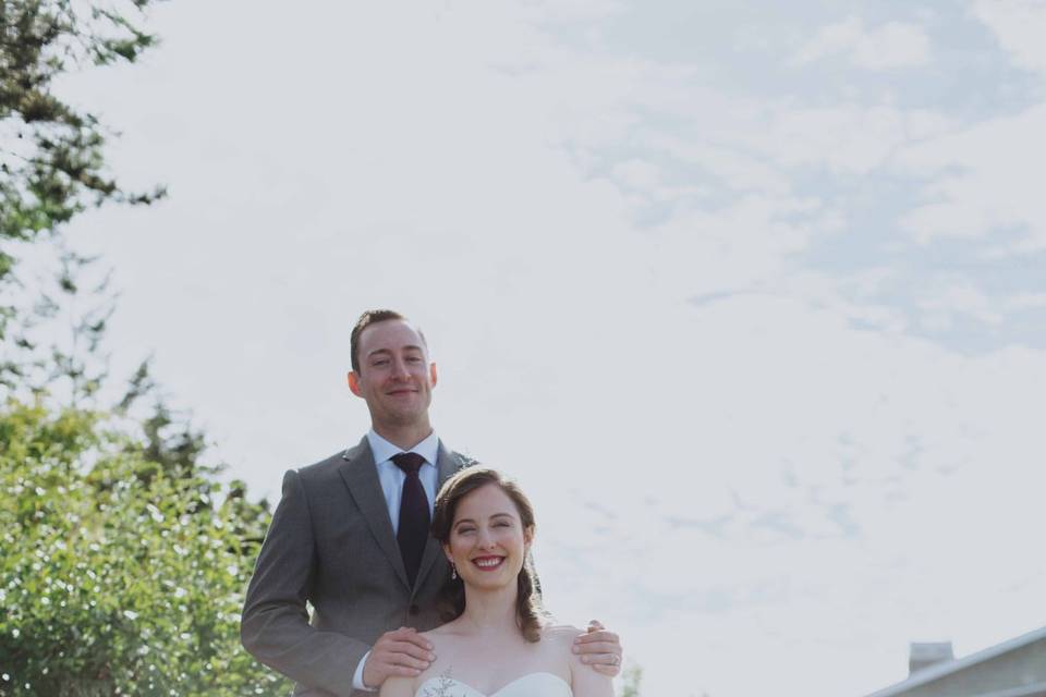 Bride and groom portrait