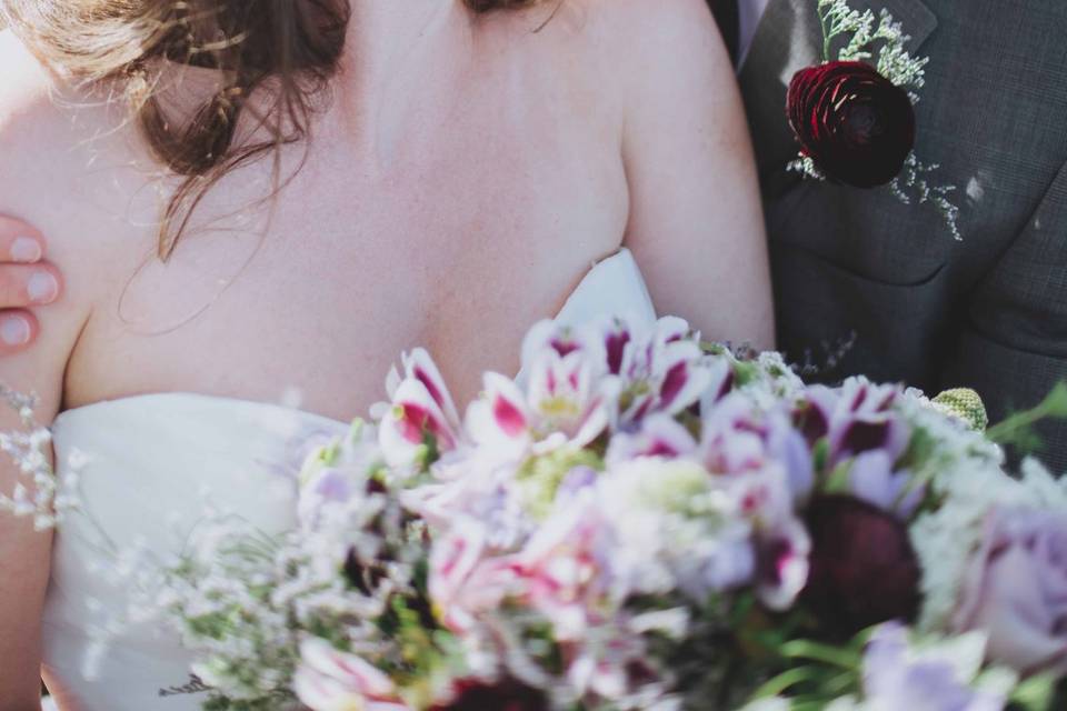 Bride and groom portrait