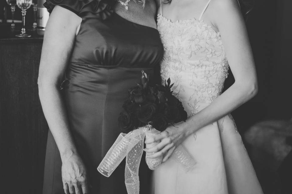 Bride and mother