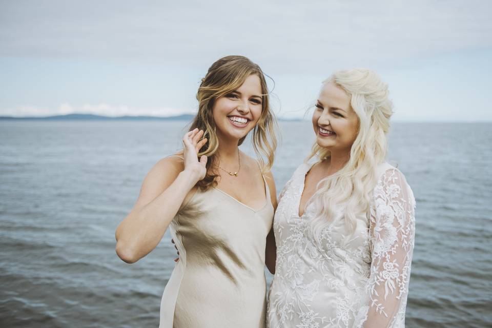 Bride and Maid of Honour