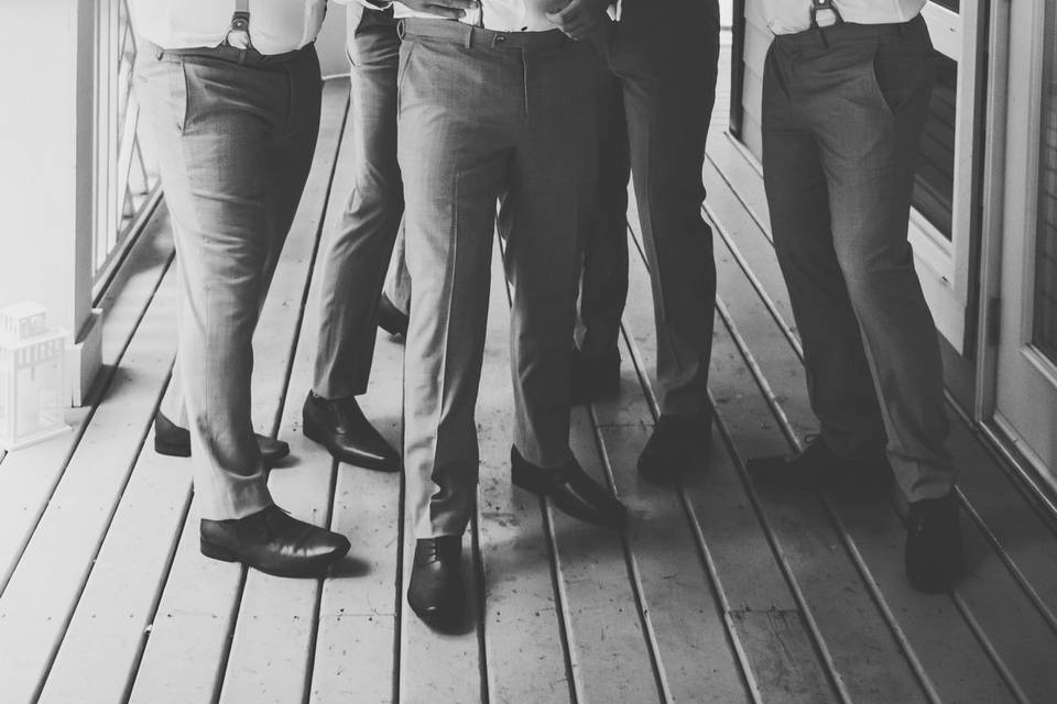 Groom and groomsmen