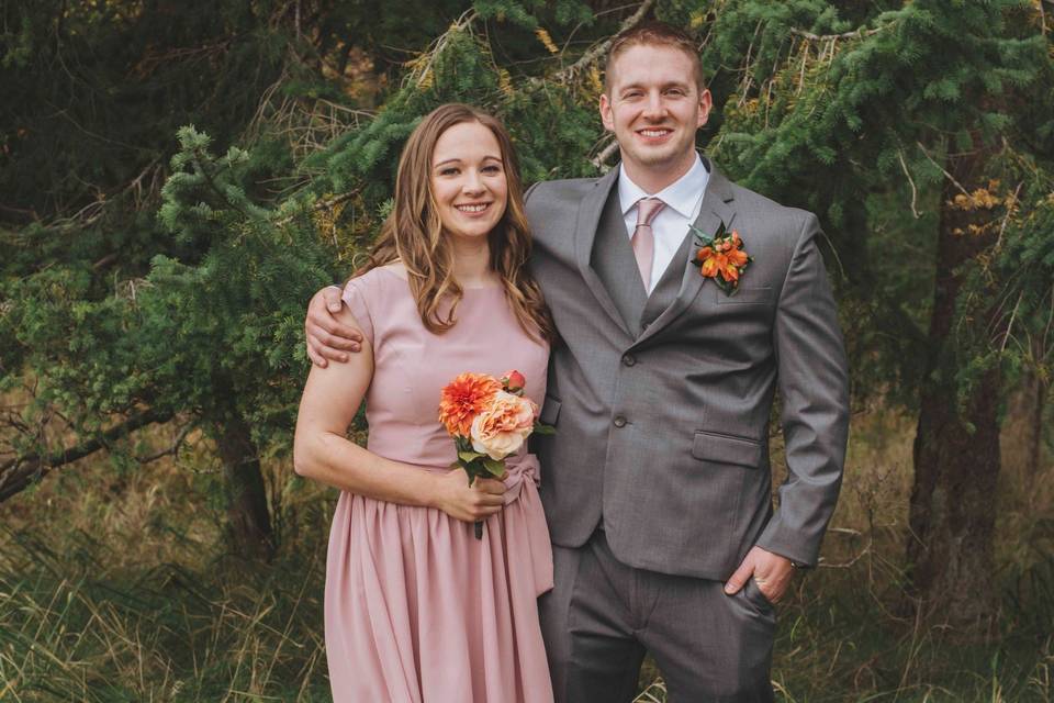 Groom and sister