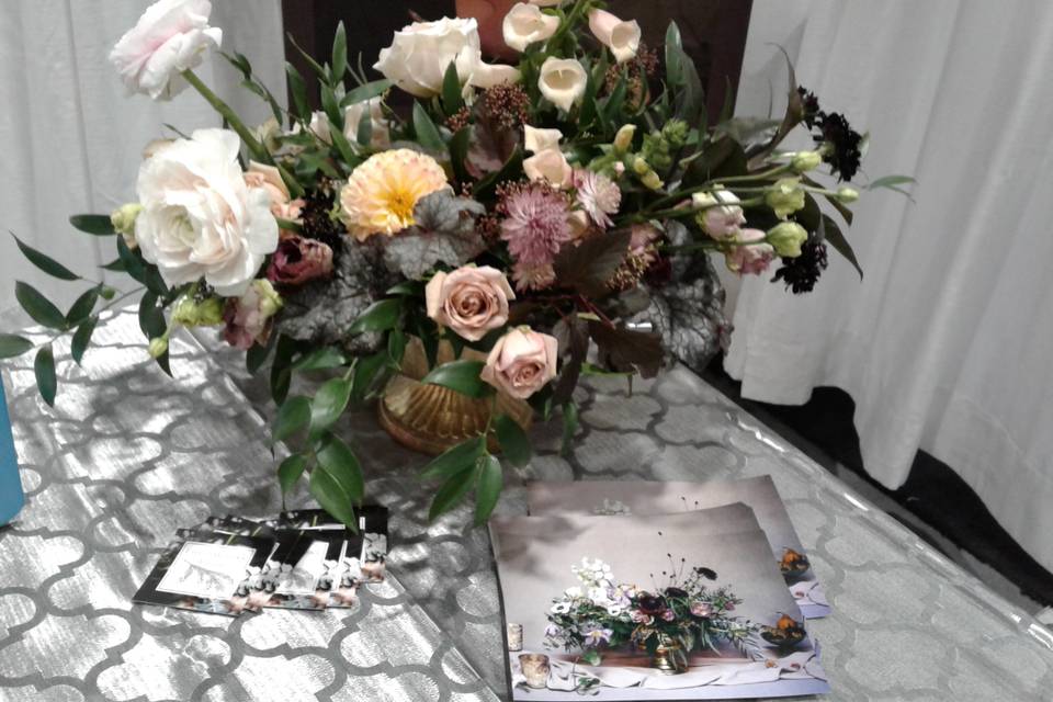 Floral arrangement on my table