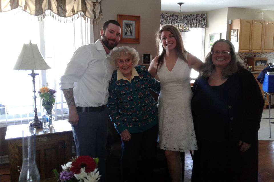 Matt, Alanna, Grandma & me