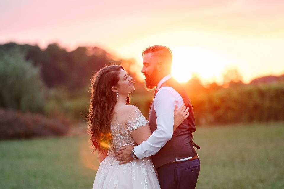 Kurtz Orchard Sunset Wedding