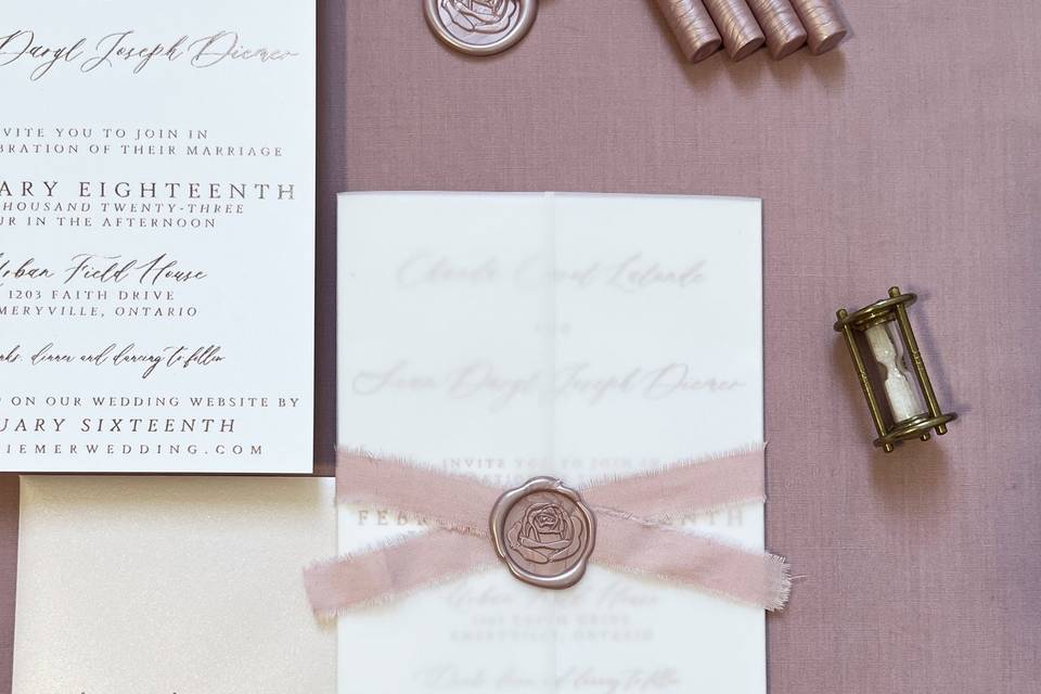 Rose Gold, Blush, Foil