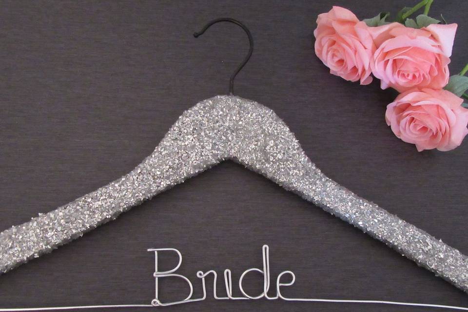 Silver Glitter Hanger