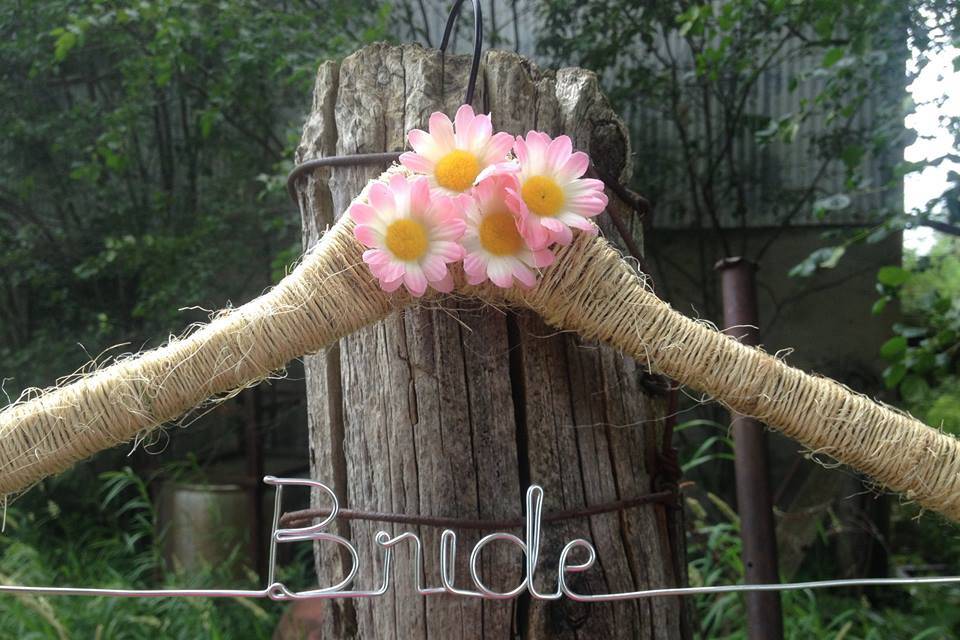 Country Inspired Bride Hanger