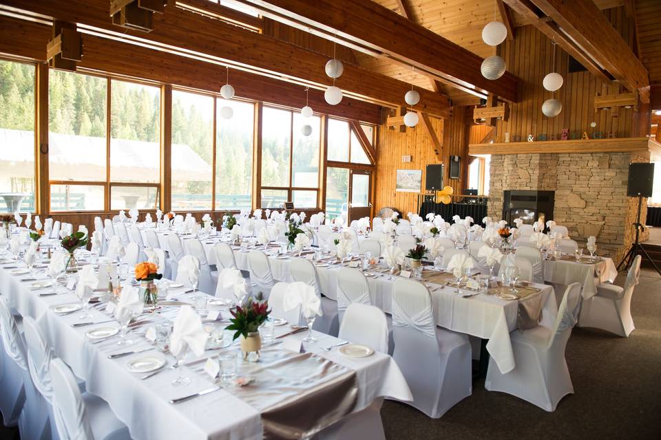 Reception in Mountain Chalet