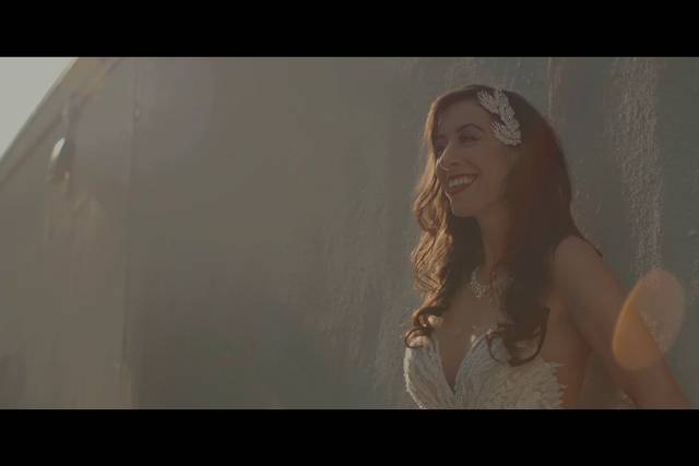 Beaming bride
