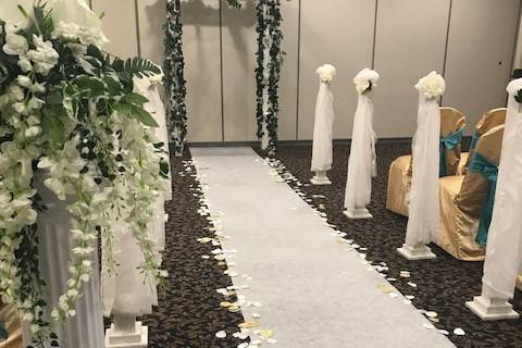 1/2 as ceremony space