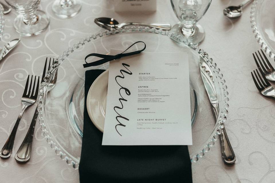 A beautiful place setting