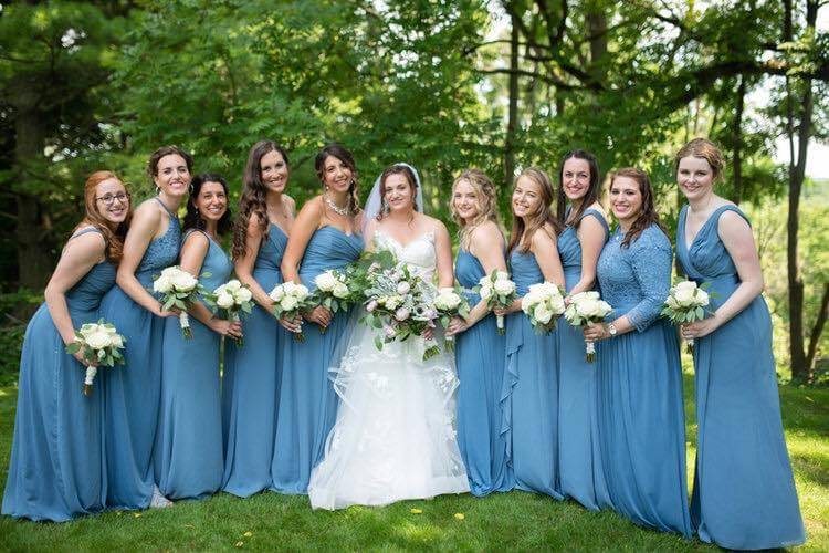 Beautiful bride & bridesmaids