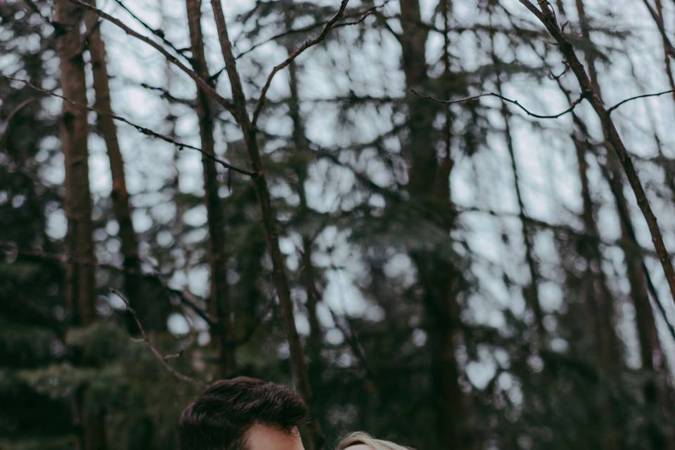 Winter engagement session