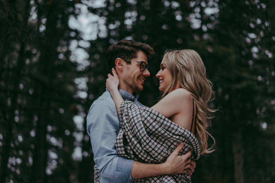 Winter engagement session