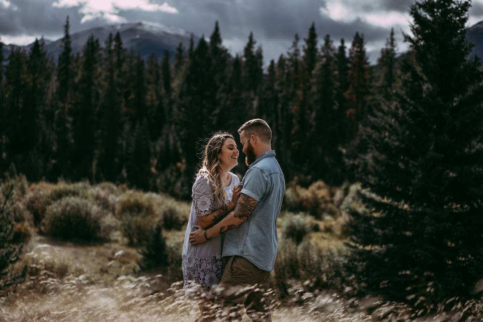 Mountain engagement session