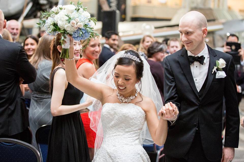 Wedding at the Aviation Museum