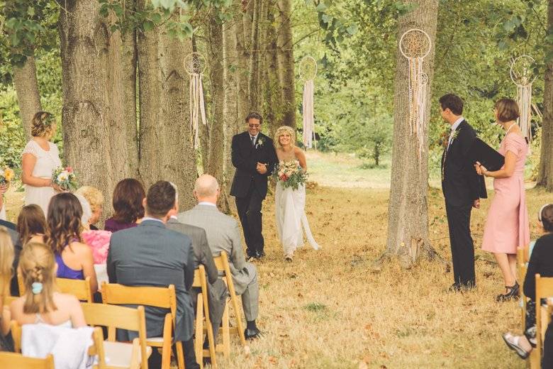 Ceremony in poplar grove