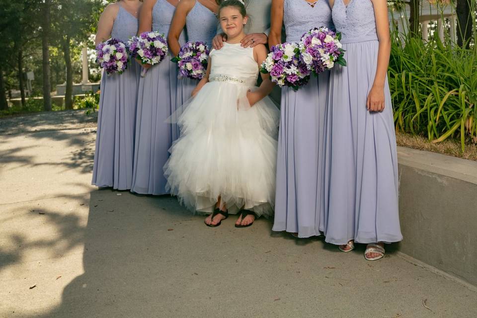 Groom and the girls