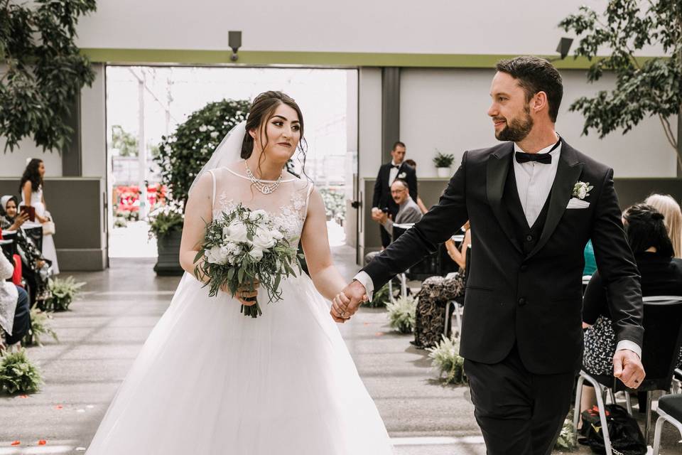 Walking down the aisle