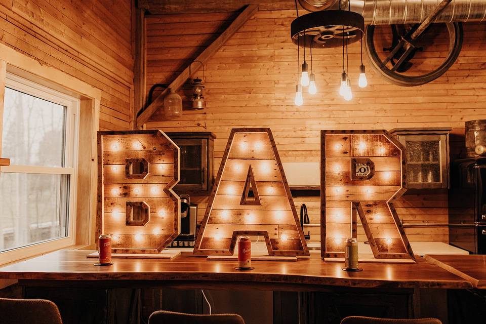 Main floor bar area