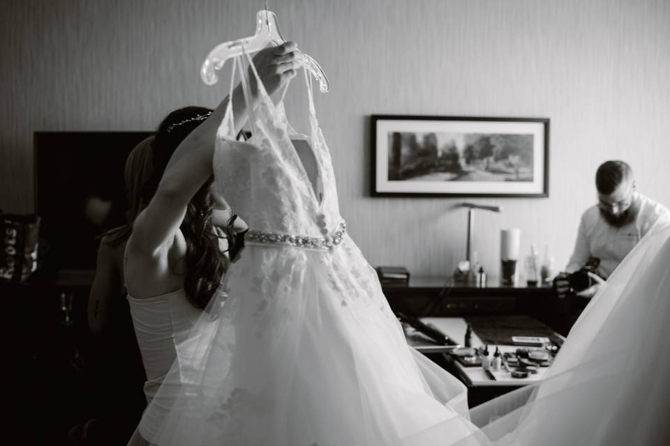 Bride Getting Ready