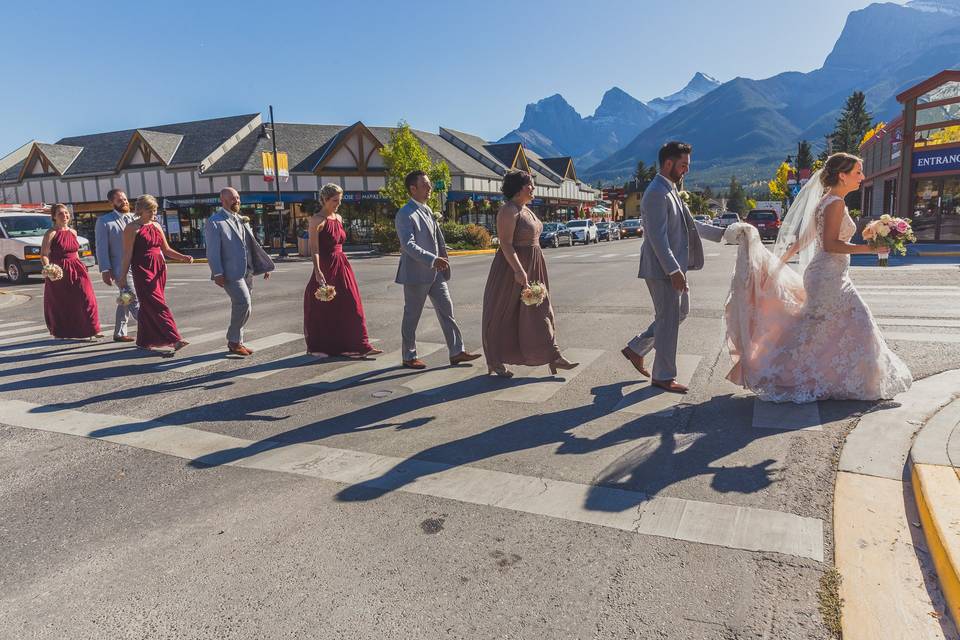 Bridal Party in Canmore