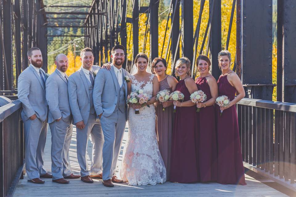 Bridal Party in Canmore