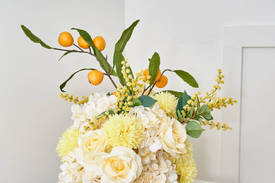 Pastel Yellow Centerpiece