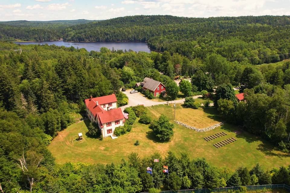 On 60 private acres