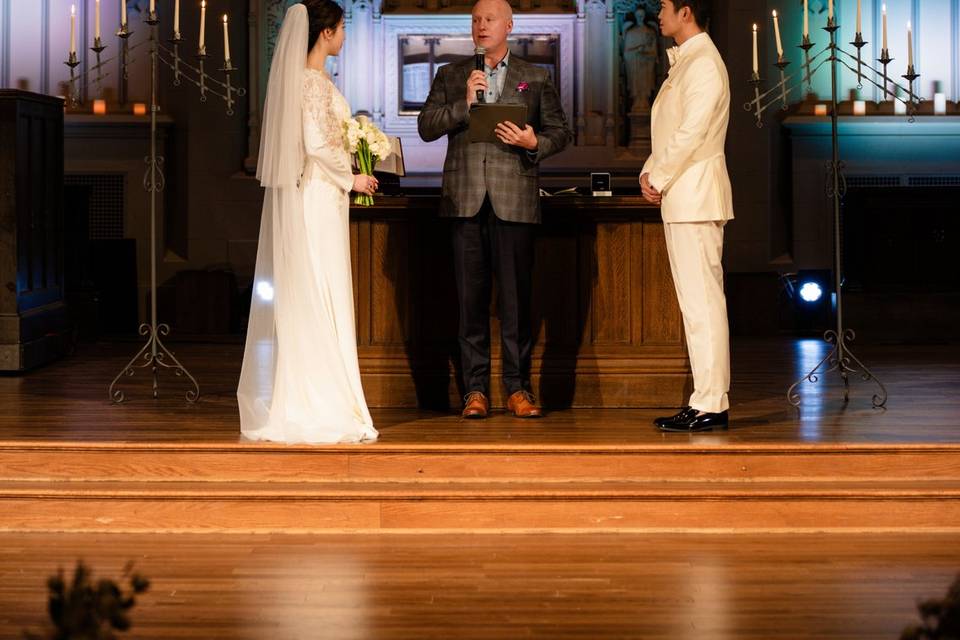 Wedding day at Church