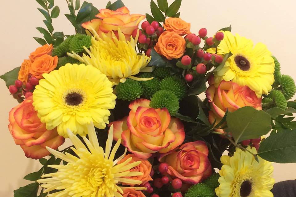 Yellow and orange blooms