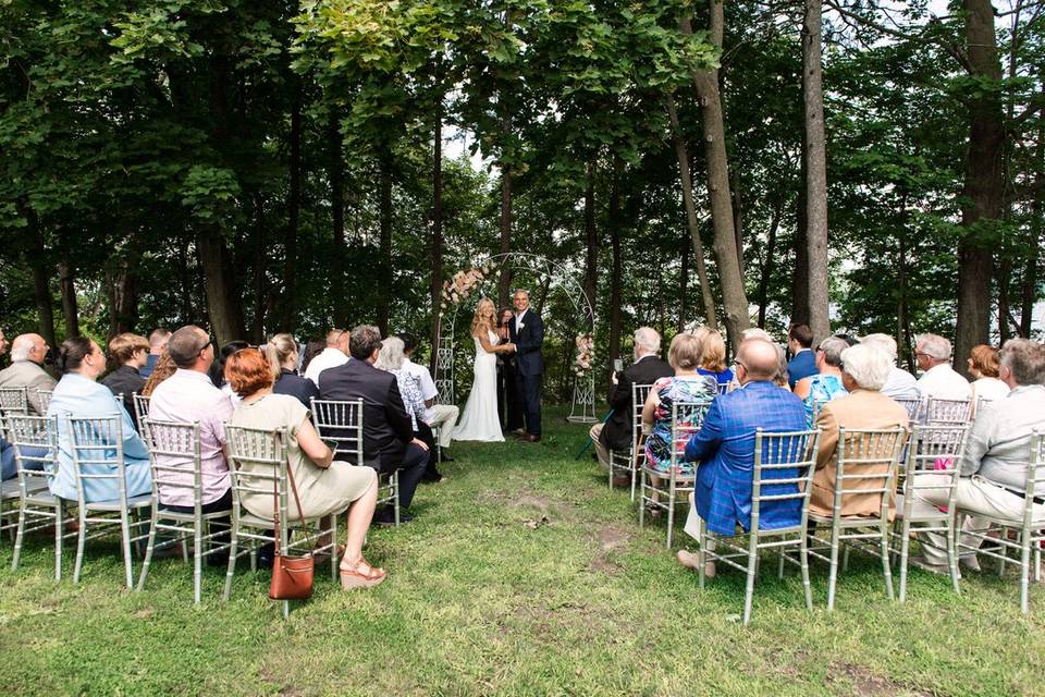 Ceremony amongst the trees