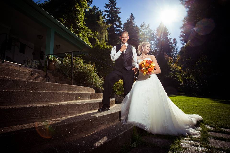 Milner gardens Bride and Groom