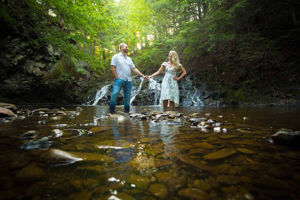 Ethereal waterfall engagement