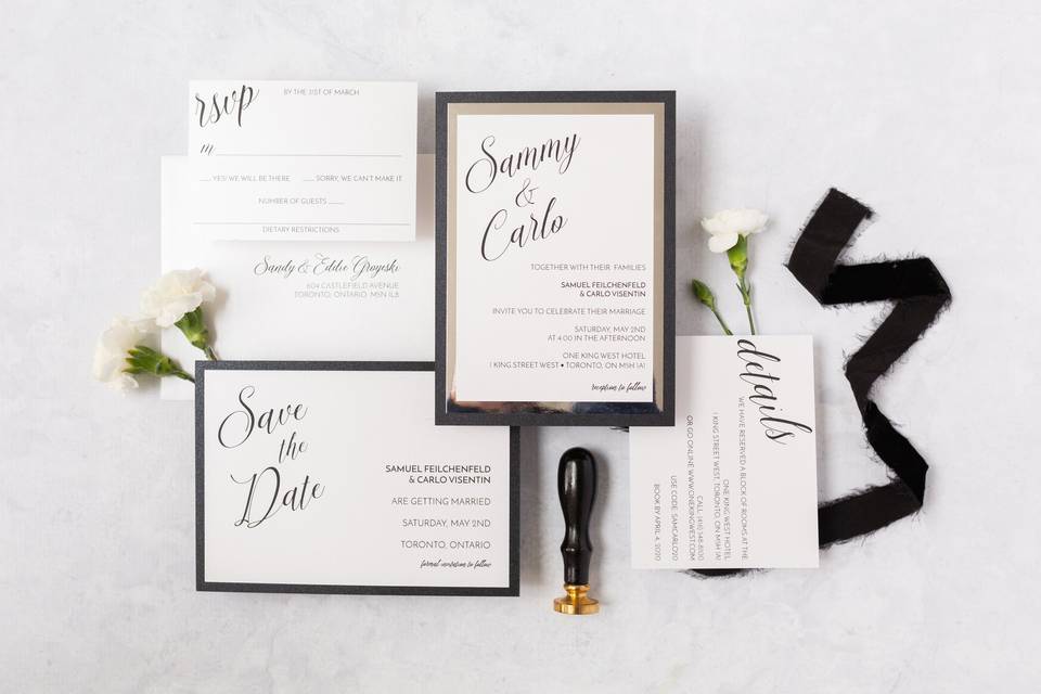Hand Deckled Invitations
