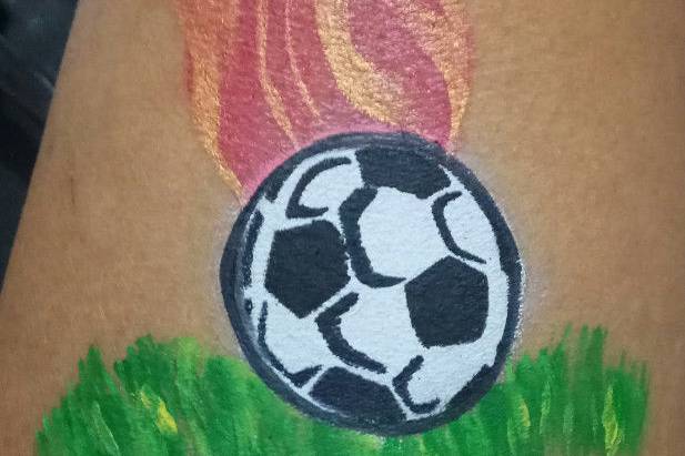 Face Painting Soccer Theme