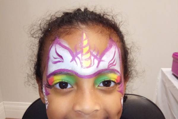 Unicorn Face Painting Design