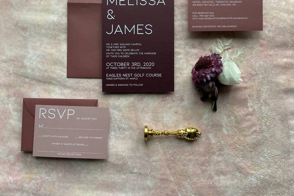 Flat Invitation Suite