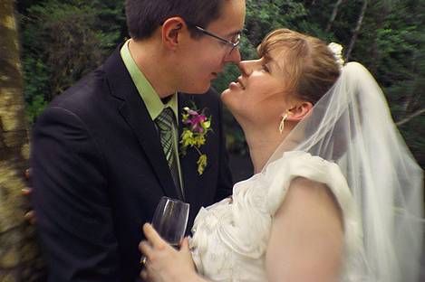 Revelstoke, British Columbia bride and groom