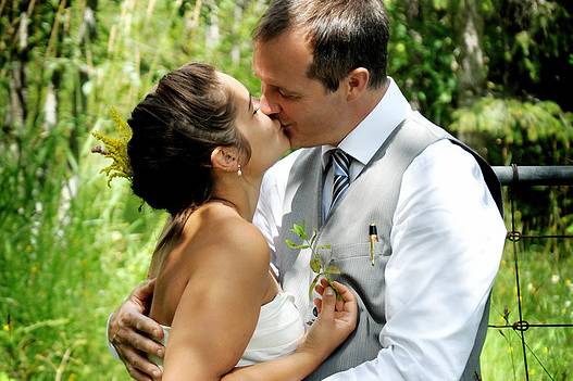 Revelstoke, British Columbia bride and groom