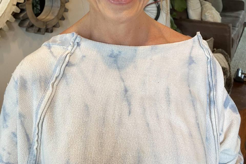 Soft glam with false lash