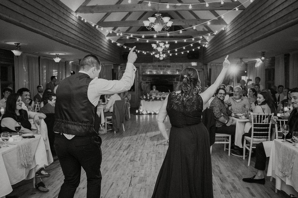 Son and Mom dance