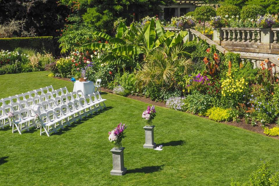 Wedding venue in Hatley Castle