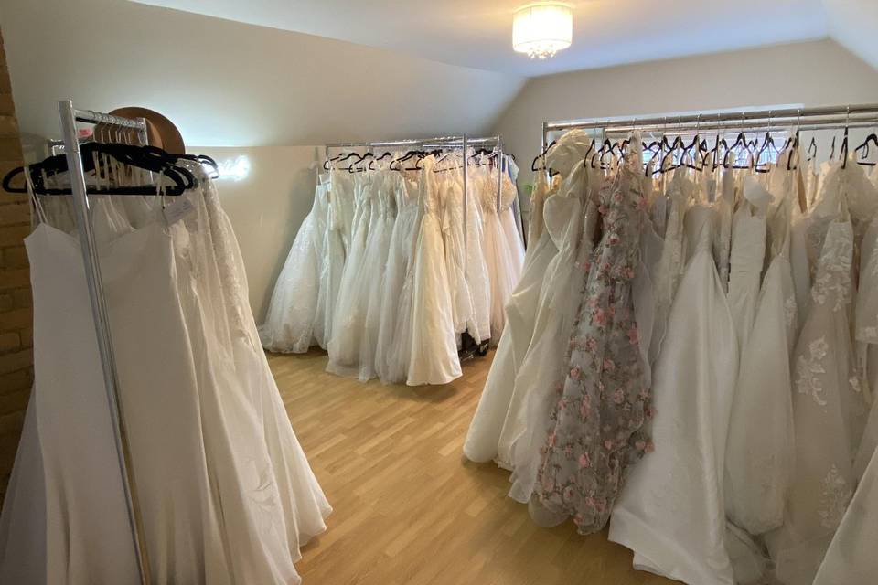 Wedding dress room
